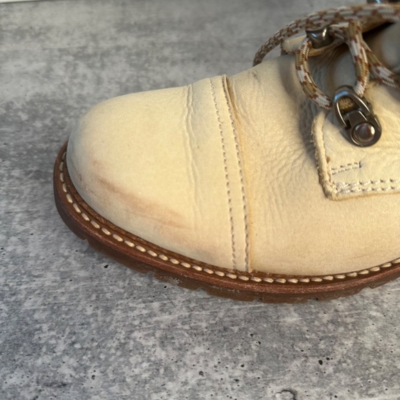 Frye Leather Samantha Hiker Boot Ivory - Picture 5 of 6